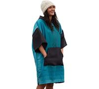 Gorilla Robes Changing Robe and Towelling Robe | For Women, For Men | Unisex | Dry Poncho | From ECO Recycled Materials | With Hood, Kangaroo Pocket & Three-Quarter Sleeve | Teal Blue | Medium