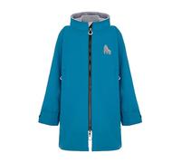 Gorilla Robes Kids ECO Waterproof Dry Changing Robe Full Zip, Blue, Junior, 85x70cm (Age 9-12)
