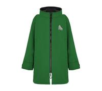 Gorilla Robes Kids ECO Waterproof Dry Changing Robe Full Zip, Green, Junior, Age 9-12