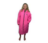 Gorilla Robes Waterproof Changing Robe | Long Sleeve Full-Zip Poncho with Sherpa Fleece Lining, 4 Pockets & Side Zips | Windproof & Oversized for Wild Swimming, Surfing, Camping & Outdoor Sports