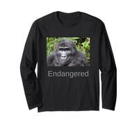 Gorilla Shirt Endangered Mountain Gorilla Long Sleeve T-Shirt