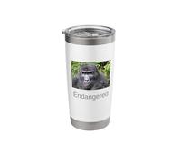 Gorilla Shirt Endangered Mountain Gorilla Stainless Steel Insulated Tumbler