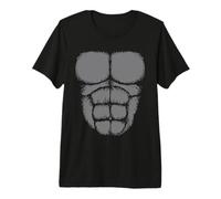 Gorilla Sixpack Abs Muscle Graphic | Alpha Fitness Apparel Premium T-Shirt
