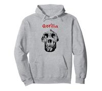 Gorilla Skull (Ape Illustration Monkey Graphic) Pullover Hoodie