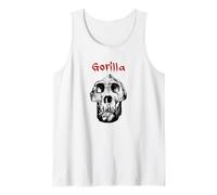 Gorilla Skull (Ape Illustration Monkey Graphic) Tank Top