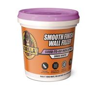 Gorilla Smooth Finish Wall Filler 473ml - Purple to White, Repairs Small & Large Holes, Ready-Mixed, Smooth Finish