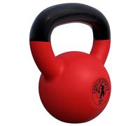 GORILLA SPORTS® 4kg Red Neoprene-Coated Cast Iron Kettlebell