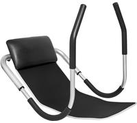 GORILLA SPORTS® Abdominal Trainer with Training Mat, 65 x 67 x 55 cm, Foldable, Non-Slip, Portable Ab Trainer, Abdominal Roller, AB Roller, Home Bodybuilding, Exercise, Fitness