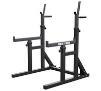 Gorilla Sports Adjustable Squat Rack and Bench Press