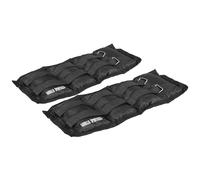 GORILLA SPORTS® Ankle & Wrist Weights, Pair, 1-10 kg, Adjustable | Universal cuff weights with Velcro fastening, reinforced seams, polyester and metal granulate filling for fitness and walking