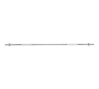 GORILLA SPORTS® Barbell Bar - 170 cm / 67 Inch, 30 mm, Max. Load 200 kg, with 2 Spinlock Collars, Anti-Slip, Knurled Handle, Chrome-Plated - Weight Bar, Weight Lifting, Fitness, Powerlifting
