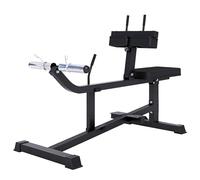 Gorilla Sports Calf Machine Sitting Black - Leg Developer 30/31 mm and Post Pack 50/51 MM Weight Plate
