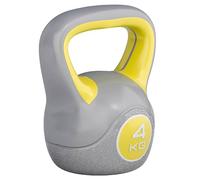 GORILLA SPORTS® Contrast Vinyl Kettlebell 2-20 kg, Grey