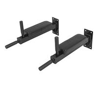GORILLA SPORTS® Dip Station - Wall Mounted, 61 x 9 x 29 cm, Max. Load 200 kg, Padded Hand Grips, Steel, Black - Dip Bars, Chin Up, Pull Up, Gym, Fitness, Exercise, Workout Bars, Strength Training