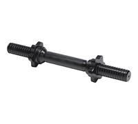GORILLA SPORTS® Dumbbell Bar 30mm, 35-42cm, Max. 100kg, Single or Pair | Knurled anti-slip grip, black or chrome finish, star or spring collars, fits 31mm weight plates, weight lifting, gym