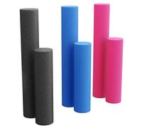 GORILLA SPORTS® Foam Roller - 60 x 15 cm or 90 x 15 cm, EPE Foam, Blue / Pink / Black - Self Massage, Muscle Roller, Trigger Point, Massager for Back, Leg, Fitness, Pilates, Exercise, Yoga