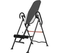 GORILLA SPORTS® Inversion Table - Foldable, Adjustable for 147-183 cm | 98 x 65.5 x 152.5 cm with back lumbar and ankle support; back stretcher, inversion machine, gravity trainer, inversion bench