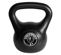 GORILLA SPORTS® Kettlebell - 2kg, 3kg, 4kg, 5kg, 6kg, 8kg, 10kg, 12kg, 14kg, 16kg, 18kg, 20kg, Single/Set, with/without Rack, Plastic Coated, Black - Ketlle Bell Weights, Strength Training