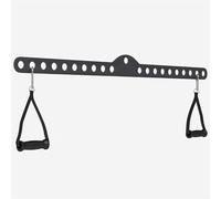 GORILLA SPORTS® Lat Pull Down Bar with 2 Handles, Carabiner, Adjustable, 60/75/100 cm - Pull Down Bar, Cable Pull Handle, Rowing Handle, Biceps Triceps Bar, Cable Pull, Pull Handle, Strength Training