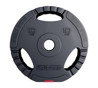 GORILLA SPORTS® Olympic Weight Plates 50mm Tri Grip, Single or Set | 1.25-30kg weight lifting discs for barbells and dumbbells, ideal for strength training, fitness and home gym workouts