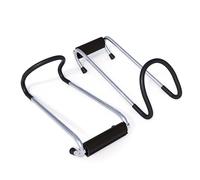 GORILLA SPORTS® Power Hooks - for Dumbbells, Pair, Max. Load per Hook 80kg, Non-Slip, in Chrome - Weight Lifting, Hand Weights Holder, Support Training, Powerlifting, Home Gym, Fitness, Exercise