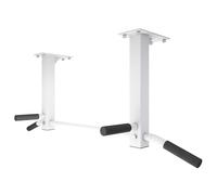 GORILLA SPORTS® Pull Up Bar - Ceiling Mounted, Max Load 350 kg, Non-Slip Handles, Multi Grip, Heavy Duty, Solid Steel, Black or White - Chin Up Bar, Upper Body Workout Bar, Horizontal Training Bar