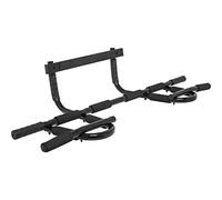 GORILLA SPORTS Pull-Up Bar, Doorway Mount, 10 Grip Positions, Steel, Black, 200kg - Pull-up Bars, Chin Up Bar, Home Gym, Strength Training