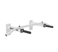 GORILLA SPORTS® Pull Up Bar, Wall Mounted, Multi Grip, 350 kg Load | Heavy duty solid steel chin up bar with 3 grip variants, mounting kit and manual for back, arm and abdominal training