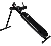 GORILLA SPORTS® Sit Up Bench, 18 Angles, 200 kg Load, Black | 4.75-100° adjustment, padded leg, knee and back supports, rubberised feet and grip handle; ab, core and back trainer