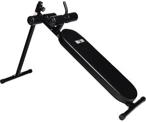 GORILLA SPORTS® Sit Up Bench - Adjustable, Decline, Leg Fixation, Max. Load 200kg, Steel, Black - Abdominal Weight Bench, Exercise, Workout, Fitness Bench, Core, Ab, Crunch Trainer, Home Gym