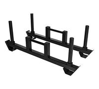 Gorilla Sports Strongman Farmers Walk Bars - Set of 2 - Suitable for Use with 50 mm Discs - Knurled Grips