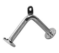 GORILLA SPORTS® Tricep V Bar - Knurled, V-Shaped Handle, Max. Load 200kg / 440lbs, Chrome-Plated - Cable Machine Attachment, LAT Pull Down Bar, Biceps Triceps Grip, Stirrup Handle, Strength Training