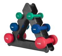 Gorilla Sports Vinyl Dumbbell Set 1-10 kg