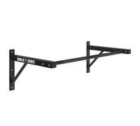 GORILLA SPORTS® Wall-Mounted Pull-Up Bar, Steel, Max. 150 kg, Knurled Grips | Chin-up bar for home gym workouts, 3 bolts per side, 108 cm bar; dimensions 121 x 61 x 40 cm