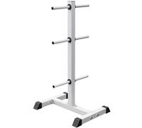 GORILLA SPORTS® Weight Plate Tree for 1 Inch Plates - Heavy Duty Steel Rack, Space-Saving Storage Stand for Home Gym, Stable Base, Easy Assembly