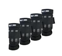 GORILLA SPORTS® Wrist and Ankle Weights Set of 4, Adjustable, 200g-5 kg | Polyester and steel wearable weights with Velcro straps and removable plates for walking, running and strength training