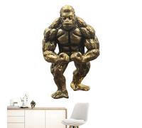 Gorilla Statues Home Decor Gorilla Statue | Copper Orangutan Ornament - Bodybuilder Gorilla Statue, Copper Gorilla Figurine, Desk Decoration, Car Dashboard Ornament, Homes