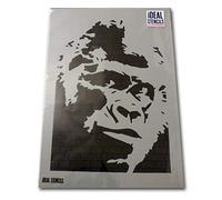 Gorilla Stencil | Painting Stencil Home Decor Art Craft | Paint onto Walls, Fabrics, Furniture | Create Bespoke Items with Reusable Mylar Plastic Stencils (M/ 25X36CM)