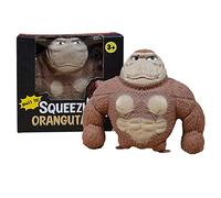 Gorilla Stress Relief Toy, Monkey Toy Figure for Children and Adults, Decompress and Stretch Stress Reliever Orangutan Squeeze Toy Anxiety Relief Funny Animals Toy Birthday Gift for Boys Girls