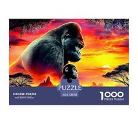 Gorilla SunsetFormidable 1000-Piece Jigsaw Puzzles for Adults An Odyssey of Impossible, Hard, And Difficult Challenging Puzzle Educational Games - The Ultimate Gift for Dedicated Adult And Teen Puzzl