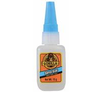 Gorilla Super Glue 15g Liquid Formula Rubber Reinforced Blue Top Metal Wood Fix