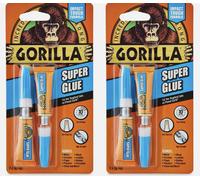 Gorilla Super Glue Transparent 3g Pack of 2