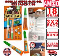 Gorilla Glue GRGSGG23 Gorilla Super Glue Gel 3g Pack of 2