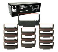 GORILLA SUPPLY Compatible Ink Ribbon Replacement for ERC 30 34 38 B/R ERC38 NK506, Compatible for POS Receipt Printers, Sealed Individual Pack, 12-Packs (Black/Red)
