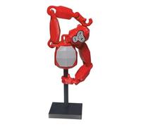 Gorilla Tag Action Figures, 3D Printed Multi-Jointed Movable Animal Figure, Creative Red Gorilla Toy with Sturdy Base, Collectible Figurines for Stress Relief & Home Office Desktop Decoration