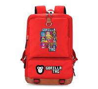 Gorilla Tag Kids Fashion Trend Backpack Student Campus 4 Layer Portable Backpack 16 inch Laptop Bag for boys and girls (A4)