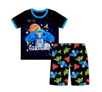 Gorilla Tag Pjs for Boys Short Sleeve Pyjamas Girls Cartoon Nightwear Monkey Gaming Sleepwear Kids Pajamas 2Pcs (UK, Age, 12 Years, 13 Years, Regular, blue)