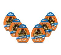 Gorilla All Weather Extreme Tape Black (48mm X 11M) - 6 Pack - Heavy Duty Waterproof Adhesive Tape For Outdoor Repairs