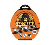 Gorilla Tape Black (73mm X 32M) - 3 Pack - Heavy Duty, Weather-Resistant Duct Tape For Ultimate Holding Power