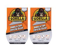 Gorilla Tape Crystal Clear 8.2m, 2 Count (Pack of 1)